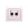 KIER Gniazdo teleinformatyczne RJ45 + RJ11 beżowe GPKT-W/K/01