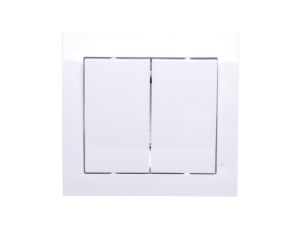 KIER Łącznik schodowy + pojedynczy biały ŁP-9W/00