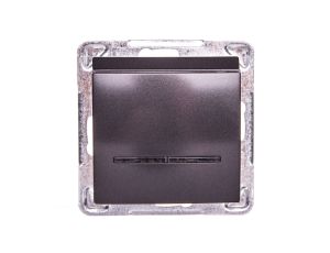 IMPRESJA Łącznik hotelowy z podświetleniem antracyt ŁP-15YS/m/50