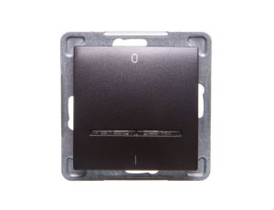 IMPRESJA Łącznik podwójny z podświetleniem antracyt ŁP-11YS/m/50