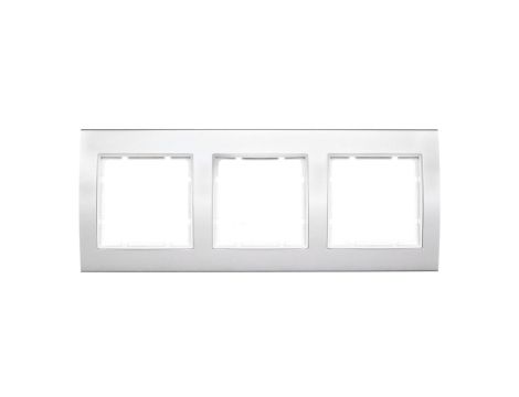 Berker B.3 Ramka potrójna alu/śnieżnobiały 10133904