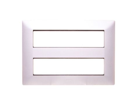 VALENA LIFE Uchwyt podwójny /8modułów/ aluminium 752346