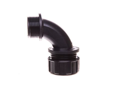 Dławnica kątowa do węża osłonowego PG16 IP65 SILVYN MPC 90 16 czarna 55502488 /10 szt./