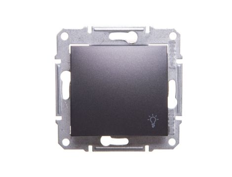 SEDNA Przycisk światło” IP44 grafitowy SDN0900370