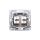 VENA Gniazdo teleinformatyczne RJ45 kat.5e nieekranowane + RJ11 aluminium 514069