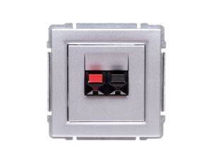 KOS66 Gniazdo głośnikowe pojedyncze aluminium 664072