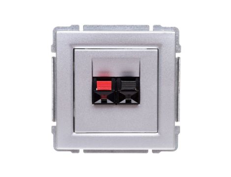 KOS66 Gniazdo głośnikowe pojedyncze aluminium 664072