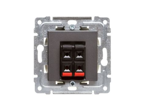 DANTE Gniazdo głośnikowe podwójne grafit 456071