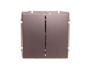 KOS66 Przycisk żaluzjowy grafit 666018