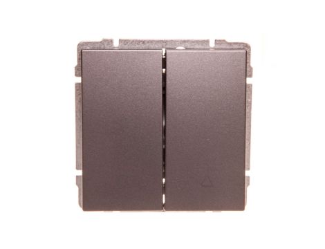 KOS66 Przycisk żaluzjowy grafit 666018