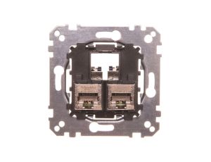 Merten Gniazdo komputerowe podwójne RJ45 kat.6A F/STP MTN4576-0022