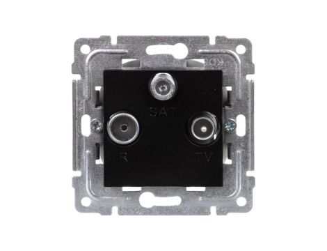 DANTE Gniazdo antenowe RTV/SAT końcowe czarne 450976