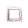 VENA Uchwyt montażowy 45x45 z redukcją ramki aluminium 514045