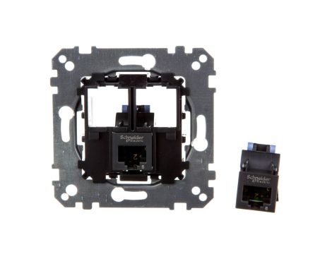 Merten Gniazdo komputerowe podwójne RJ45 kat.6 UTP MTN4576-0002