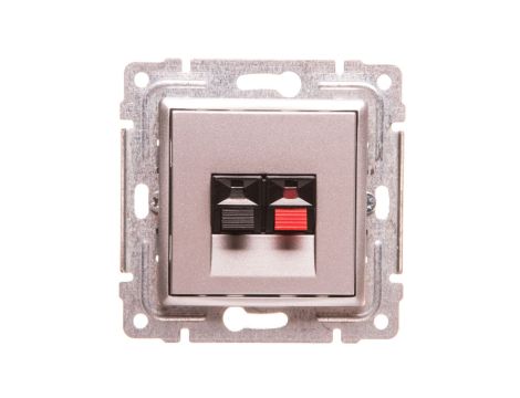 VENA Gniazdo głośnikowe pojedyncze aluminium 514072