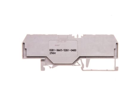 Złączka szynowa diodowa 4-przewodowa 4mm2 szara 281-665/281-400