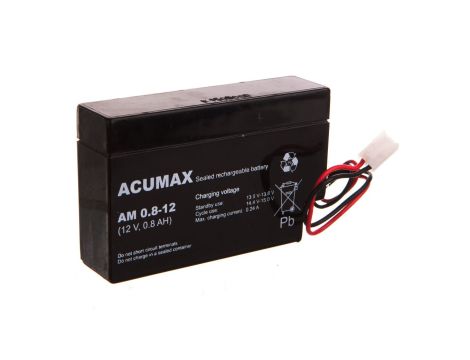 Akumulator VRLA AGM 12V 0,8Ah do sygnalizatora SPL-5020 AKU-12/0,8