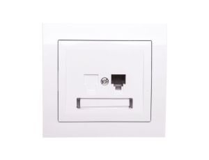 KIER Gniazdo telefoniczne pojedyncze RJ11 białe GPT-1W/00