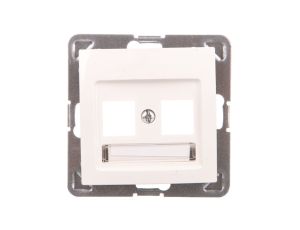 IMPRESJA Obudowa gniazda teleinformatycznego podwójnego ecru GPK-2Y/p/27