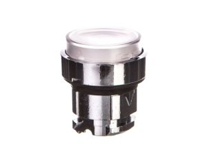 Główka przyc. podśw. biała wyst., O22 , z sam. powt. zint. LED ZB4BW113