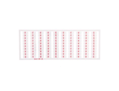 Ramka z oznacznikami 20x 160 170-200 nadruk czerwony 209-556 /5szt./