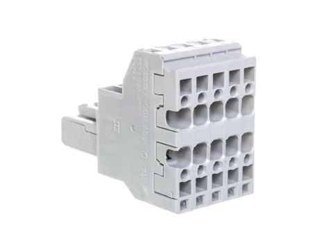 Gniazdo X-COM 2-przewodowe 5-biegunowe szare 769-125 /20szt./