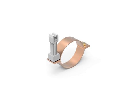 Uchwyt do rury spustowej fi 100mm miedziany z plastikiem 64.10/P CU /96421003/