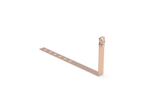 Uchwyt pod dachówkę L-450mm H-150mm miedziany z zaczepem skręcany 10.4/Z/S CU /91003203/