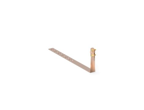 Uchwyt pod dachówkę L-330mm H-100mm miedziany z zaczepami skręcony skręcany 11.2.1/Z/S CU /91103303/