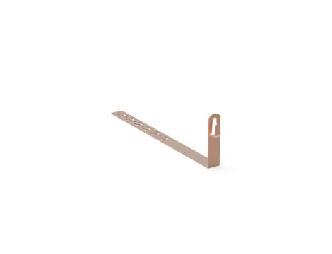 Uchwyt pod dachówkę L-330mm H-100mm miedziany z zaczepami 10.2.1/Z CU /91002703/
