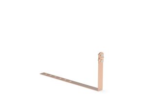 Uchwyt pod dachówkę L-330mm H-100mm miedziany z zaczepami skręcany 10.2.1/Z/S CU /91003303/