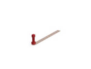 Uchwyt pod dachówkę L-330mm H-150mm miedziany z zaczepami z plastikiem 10.2/Z/P CU /91003703/