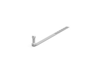 Uchwyt pod dachówkę L-450mm H-70mm ocynk z zaczepem z plastikiem 10.4/Z/P OG /91003902/