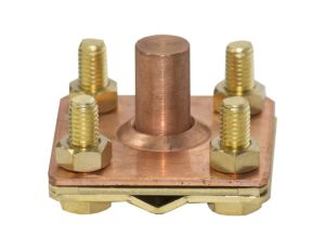 Zacisk do pręta uziomowego fi 14,2mm terragrom mosiężny 42.2.2 T MS /94242210/