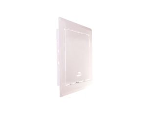Drzwiczki rewizyjne metalowe 150x150mm białe zatrzask DM82