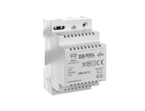 Zasilacz impulsowy 24DC 1000mA na TH35 ZIM-24/12 EXT10000164