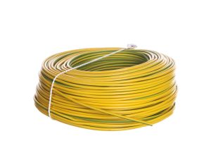 Przewód instalacyjny H07V-K (LgY) 2,5 żółto-zielony /100m/