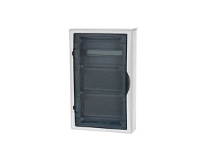 Rozdzielnica modułowa 3x36 natynkowa ECONOMIC BOX RN MULTIMEDIA 2P+Z drzwi transparentne 2506-21