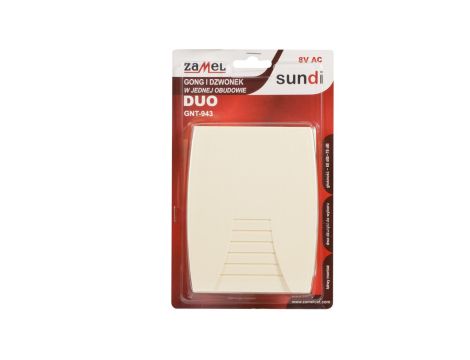 Gong DUO 8V beżowy GNT-943-BEZ SUN10000156