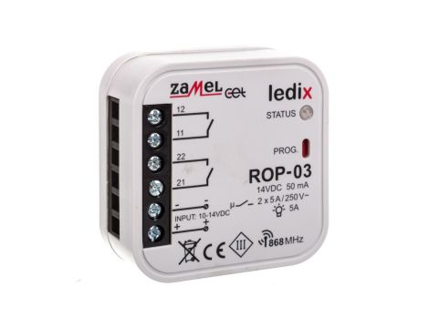 Radiowy odbiornik dopuszkowy 2-kanałowy ROP-03 LDX10000002