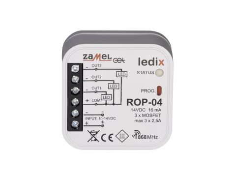 Radiowy odbiornik dopuszkowy 3-kanałowy ROP-04 LDX10000003
