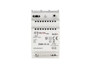 Zasilacz LED modułowy 12V DC 15W ZNM-15-12 LDX10000020