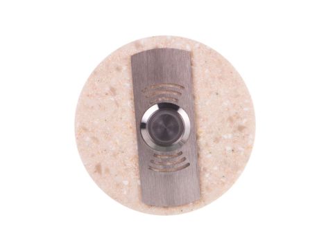 Przycisk dzwonkowy okrągły z podświetleniem beżowy 1A/250V PDK-252-BEZ YNS10000021