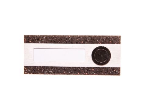 Przycisk dzwonkowy podłużny pojedynczy brązowy 1A/50V PDK-250/1-BRA YNS10000014