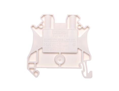 Złączka szynowa 2-przewodowa 2,5mm2 biała Ex UT 2,5 WH 3045075 /50szt./
