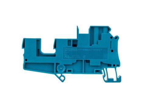 Złączka szynowa 4-przewodowa 4mm2 śrubowa/wtykowa niebieska UT 4-QUATTRO/ 2P BU 3060306 /50szt./