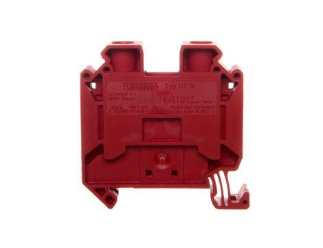 Złączka szynowa 2-przewodowa 16mm2 czerwona UT 16 RD 3044207 /50szt./