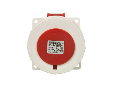 Gniazdo tablicowe skośne 32A 5p 400V 6h IP67 1288