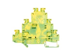 Złączka szynowa ochronna 3-piętrowa 2,5mm2 zielono-żółta UT 2,5-3PE 3214275 /50szt./