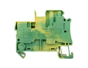 Złączka szynowa ochronna 4mm2 śrubowa/wtykowa zielono-żółta UT 4-TWIN/ 1P-PE 3060283 /50szt./